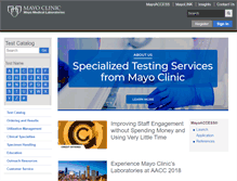 Tablet Screenshot of mayomedicallaboratories.com